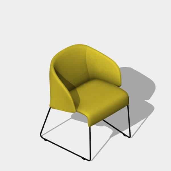 Download Free Revit armchair family with clean realistic shapes | arquitree