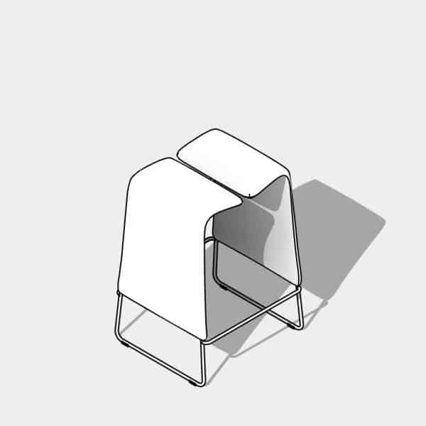 Download Free Revit stool family with clean realistic shapes | arquitree