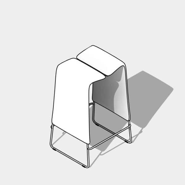 Download Free Revit barstool family with clean realistic shapes | arquitree